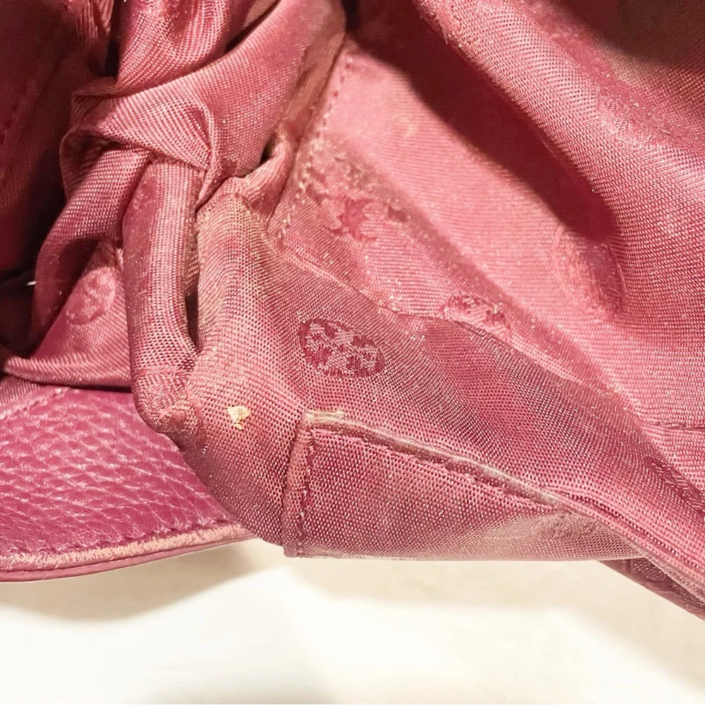 Tory Burch‎ Burgundy Mercer Slouchy Leather Hobo Bag